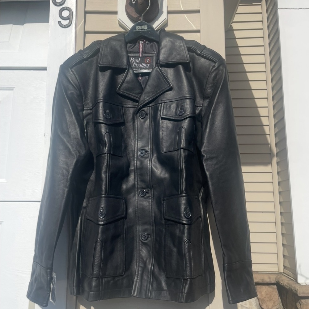 Black Men's Leather Jacket